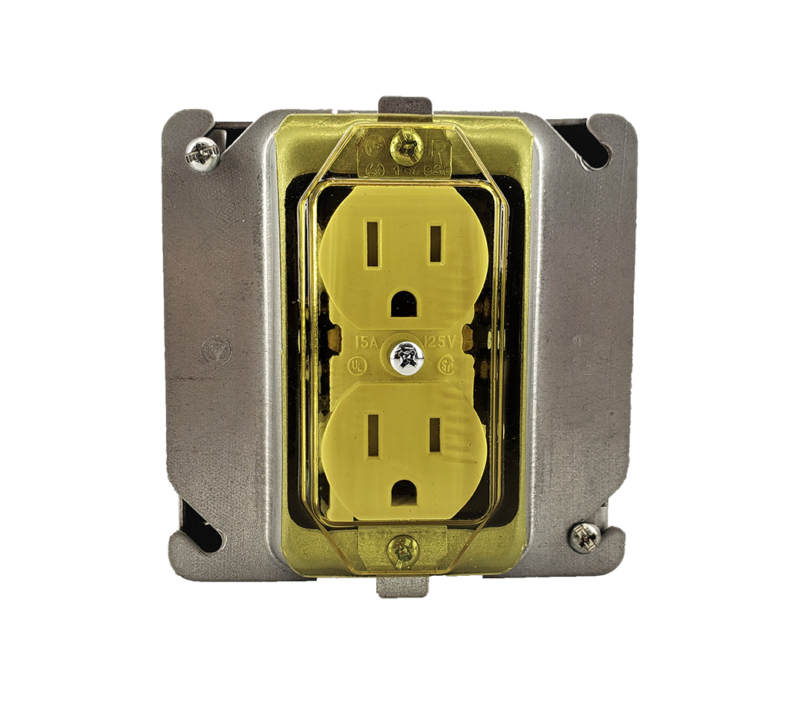 1 Gang Duplex Receptacle Cover With Screws Pre-Installed | SmartGuard